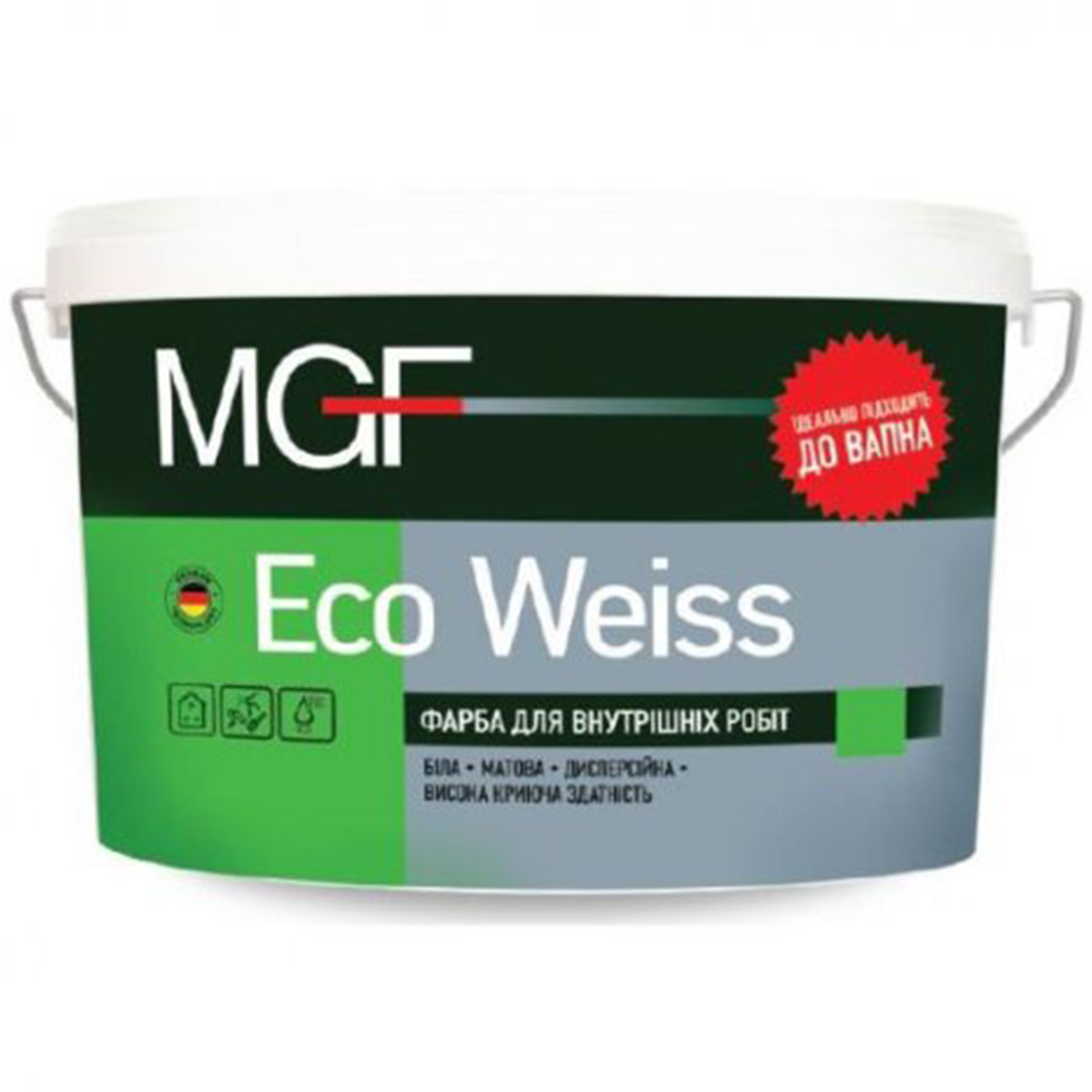 Інтер'єрна фарба MGF Eco Weiss матова 1.4кг