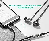 Аудіо кабель 5м UGREEN 3,5 мм подовжувач стерео адаптер позолочений AUX, фото 2