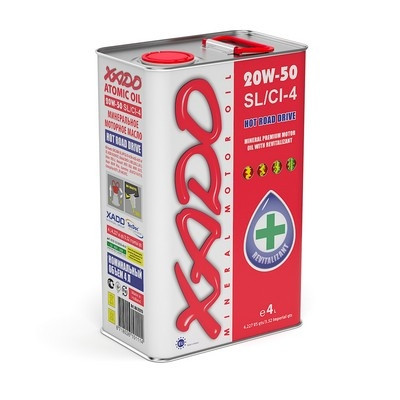 Олива 20W-50 SL/CI-4 XADO Atomic Oil 4л