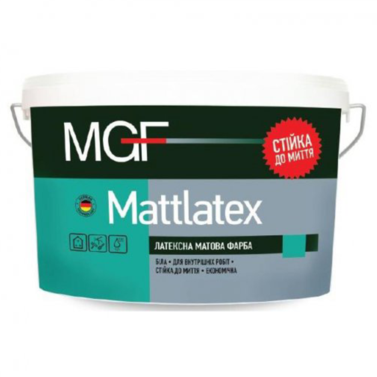 Латексна інтер'єрна фарба MGF Mattlatex матова 14кг