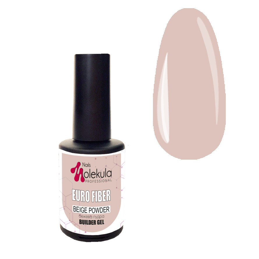 Основа-файбер Molekula Euro Fiber Gel Beige Powder 12 мл