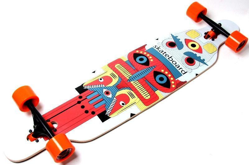 Лонгборд Freeriding Fish White дерев'яний професійний до 100 кг Оригінал, фото 1