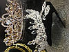 Діадема та сережки набір, снігова королева, тіара для волосся, фото 7