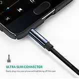 Аудіокабель UGREEN 1м 3,5 мм стерео шнур AUX, позолочений плетений кабель, фото 4