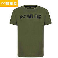 Футболка Navitas Core Kids Green, дитяча фірмова футболка з логотипом Navitas (Англія)