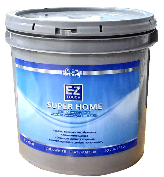 EZ- Touch Super Home ЛОС-0г/л - інтер'єрна глибокоматова фарба — 7.26 л