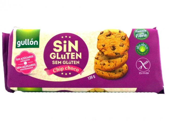 Печиво Без Глютену з Шоколадною Крихтою Gullon Sin Gluten Chip Choco 130 г Іспанія, фото 1