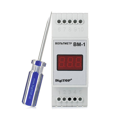 Купити DigiTOP Вольтметр Вм-1 Однофазний, ціна 305 ₴ - Prom.ua (ID ...