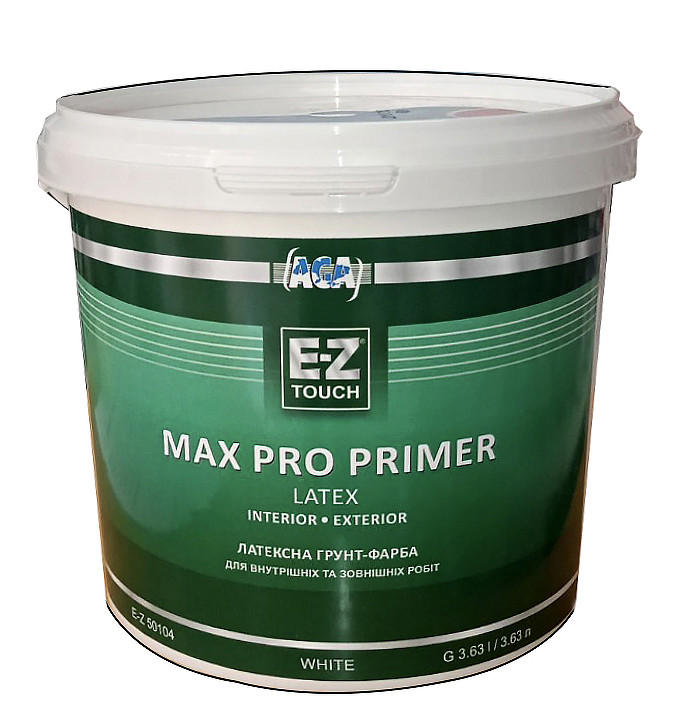 E-Z Touch Max Pro Primer високоякісна латексна грунт-фарба - 3,63 л.