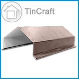 Накривання парапету для огорожі з оцинкованої сталі завтовшки 0.4 мм для ширини 300 мм, фото 2