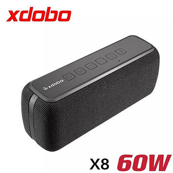 Портативна акустика XDOBO X8 60 Вт IPX5, 6600mAh. бездротова колонка