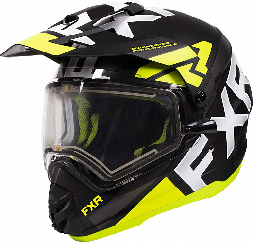 Шлем FXR racing hi-vis torque x evo с электро подогревом, фото 1