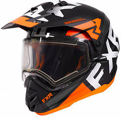 Шлем FXR racing orange torque x evo с электро подогревом