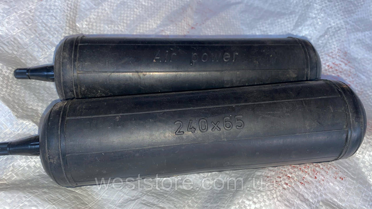 Пневмобаллони в пружини,пневмоподушках 65х240 сосок вертикальний сосок, фото 1