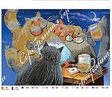 Схема для вишивки бісером з котами "Весела компанія", фото 3