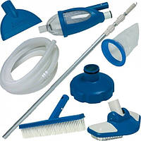 Комплект для уборки бассейнов Intex - вакуумный пылесос, 2 насадки, сачок и ручка