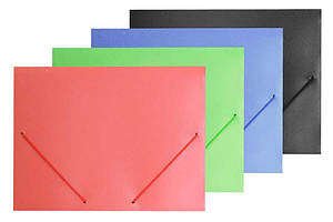 Папка на гумках А4 ООПТ пластикова 300 мкм, мікс кольорів