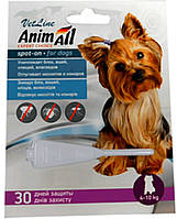 60882 AnimAll VetLine Спот-він краплі для собак від 4 кг до 10 кг, 1 піпетка