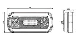 Ліхтар задній Fristom FT-130 COF LED BAYONET 6-функцій, фото 6