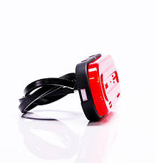 Ліхтар габаритний Fristom FT-072 C LED червоний з відбивачем і проводом, фото 5