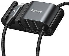 Кабель для зарядки телефона/ смартфона Baseus USB - Lightning 1.5 м 2 А Чорний (CALHZ-01), фото 5