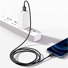 Кабель для зарядки телефона/ смартфона Baseus USB-Lightning 1 м 2.4 А Чорний (CALYS-A01), фото 6
