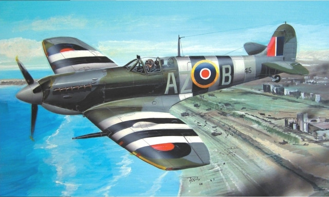 Пластикова модель 1/72 AZ model 7336 британський винищувач Supermarine Spitfire L.F.Mk.Vb