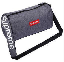 Сумка спортивна для спортзала і подоррожей Supreme ZS009 (39x20x20,5см) серый