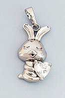 Кулон ХР із цирконом. Родій. Довжина: 2,5 см