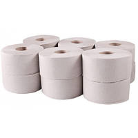Туалетний папір в рулоні JUMBO макулатура /одношаровий 135м, 12рул