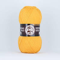 Madame Tricote Paris MERINO GOLD (Мерино Голд) № 029 желтый (Шерстяная пряжа с акрилом, нитки для вязания)