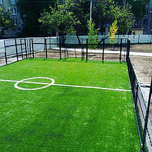 Укладка искусственной травы для панакорта. Харьков ул. Молочная 11 8