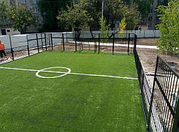 Укладка искусственной травы для панакорта. Харьков ул. Молочная 11 9