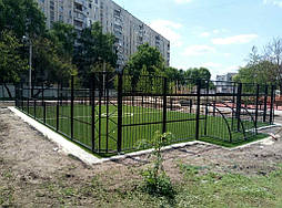 Укладка искусственной травы для панакорта. Харьков ул. Молочная 11 10