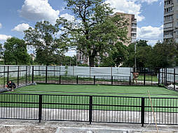 Укладка искусственной травы для панакорта. Харьков ул. Молочная 11 12