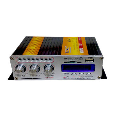 Hi-Fi підсилювач в авто VA-502R, USB SD CD FM MP3 плеєр, фото 1