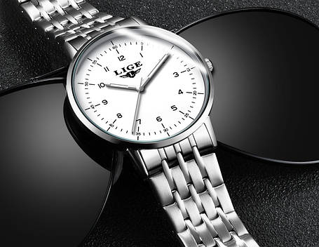 Чоловічі наручні годинники кварцові Lige West, фото 1
