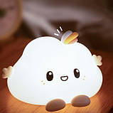 Дитячий акумуляторний LED нічник Малятко хмаринка, білий, фото 2