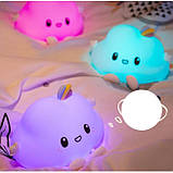 Дитячий акумуляторний LED нічник Малятко хмаринка, білий, фото 5