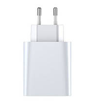 Зарядний пристрій (зарядка) для телефону Baseus Speed Type-C+USB PPS Білий (CCFS-C02), фото 5
