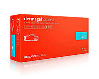 Латексные перчатки, размер XS, неопудренные, белые, 100 шт, MERCATOR MEDICAL dermagel coated