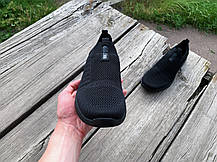 Мокасини чоловічі кросівки Adidas Full Black чорні, фото 5