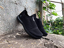 Мокасини чоловічі кросівки Adidas Full Black чорні, фото 6