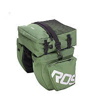Велосипедна сумка на багажник велобаул Roswheel 37 літрів, велосумка Зелений