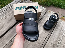 Чоловічі шкіряні сандалі босоніжки Affinity на липучці, фото 2