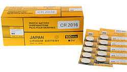 Літієва батарейка Japan Maxell СARD "таблетка" CR2016  5шт/уп