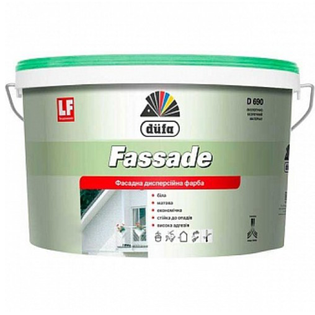 Фасадна фарба Dufa Fassade D690 матова 7кг