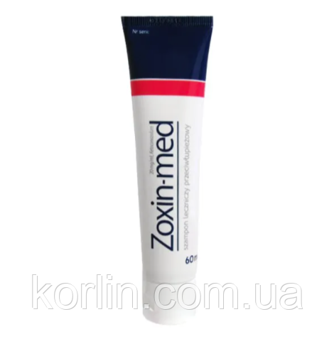 Zoxin-Med 20 mg/ ml Зоксин-Мед 20 мг/мл Лікувальний Шампунь Від Перхоти 60 мл Aflofarm Польща Доставка з ЄС