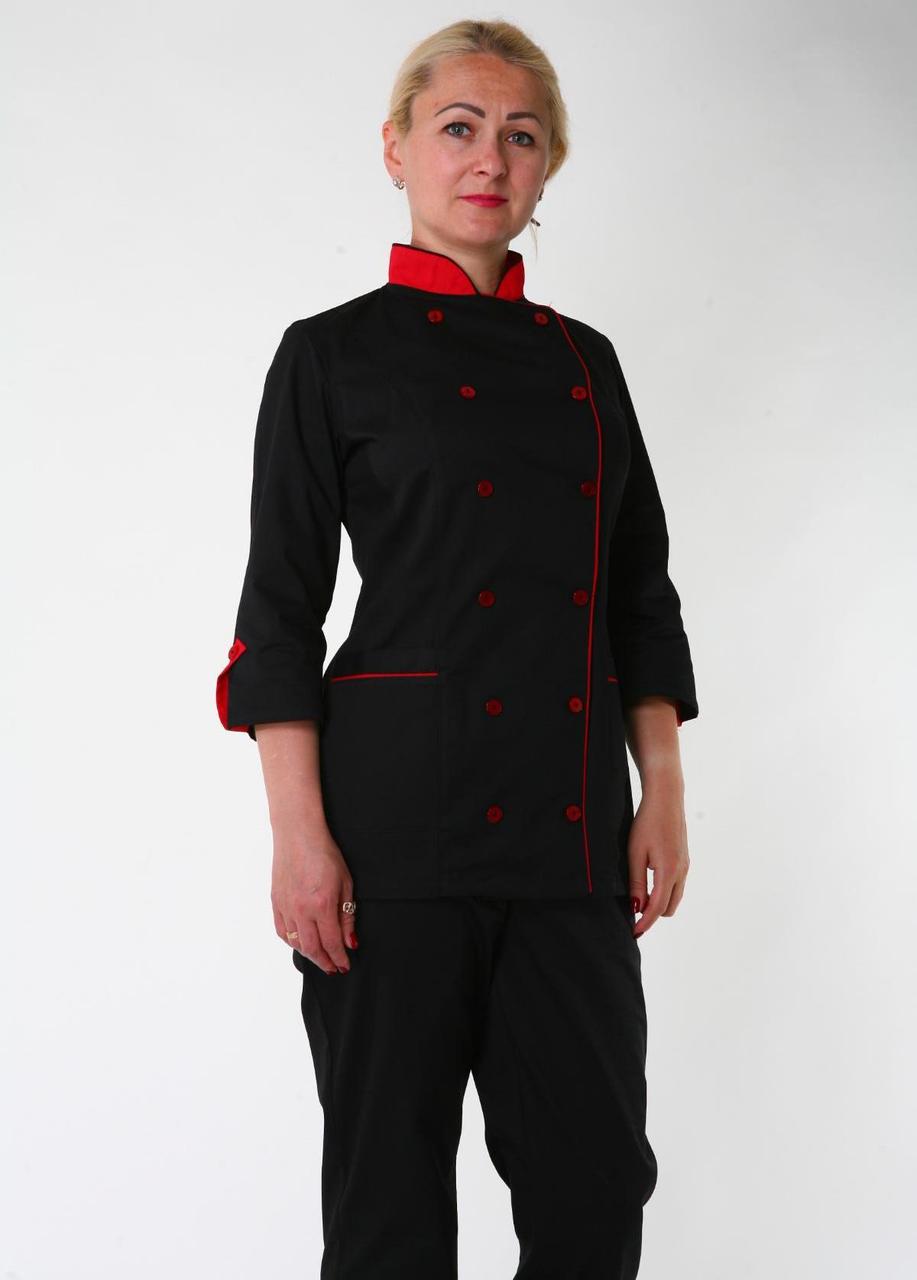 Жіночий кухарський костюм 3258 (коттон)
