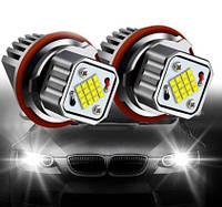 LED маркеры для ангельских глазок на BMW E39 E53 E60 E61 E63 E65 E66 E87 525i 530i xi 545i X3 M 80W CREE Белый